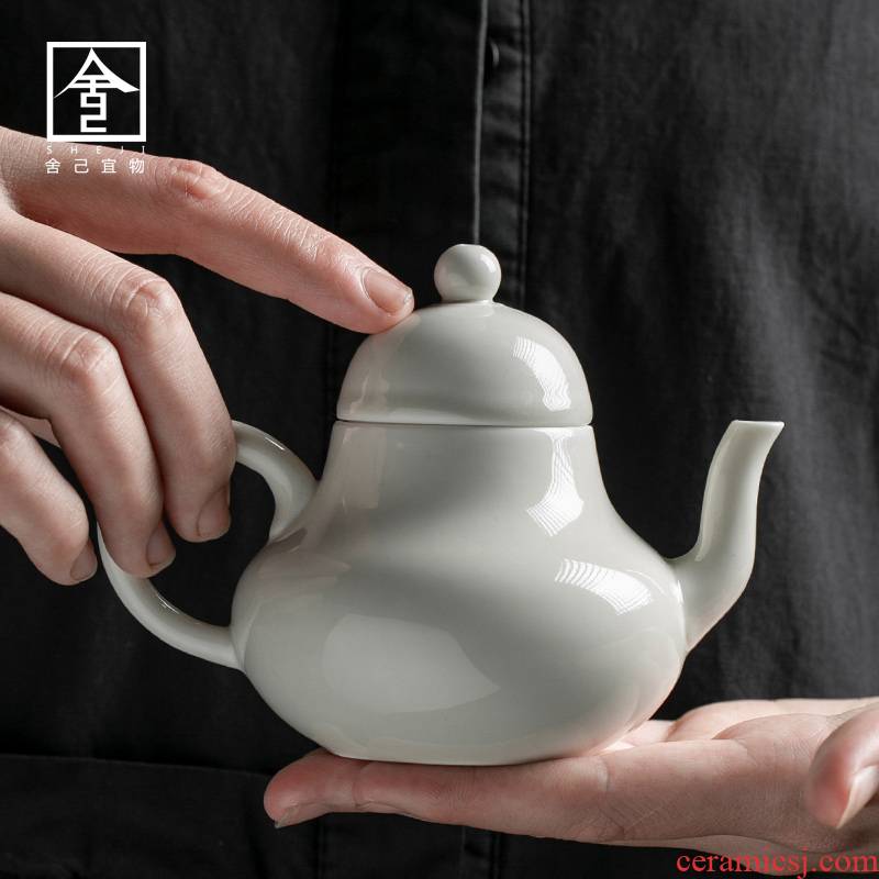 The Self - "appropriate physical plant ash Japanese teapot kung fu tea set ceramic teapot little teapot contracted household single pot