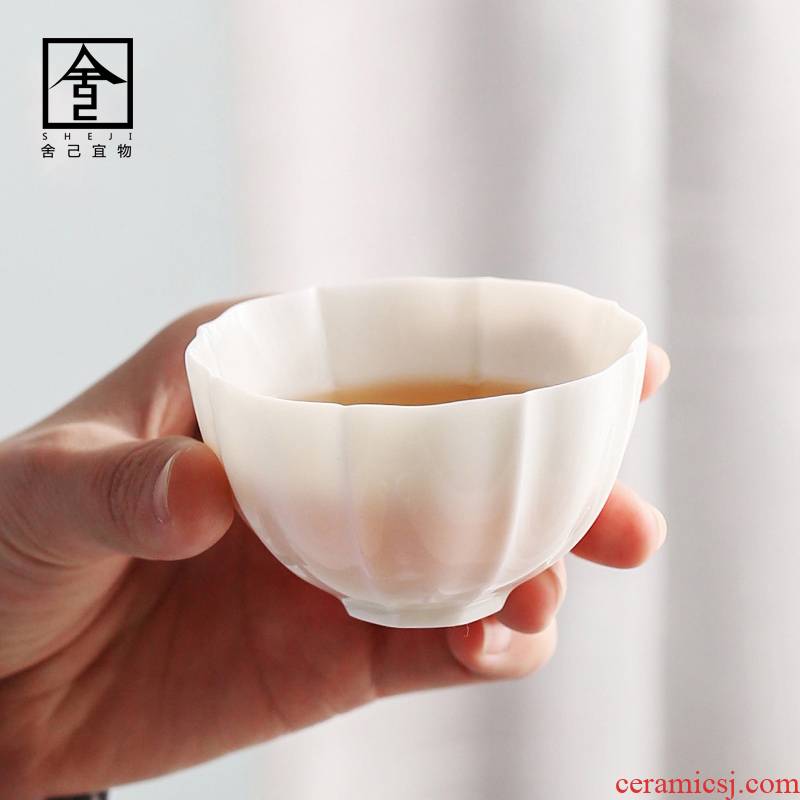 The Self - "appropriate content flower expressions using kung fu masters cup sample tea cup cup ceramics single CPU noggin jingdezhen hand by hand