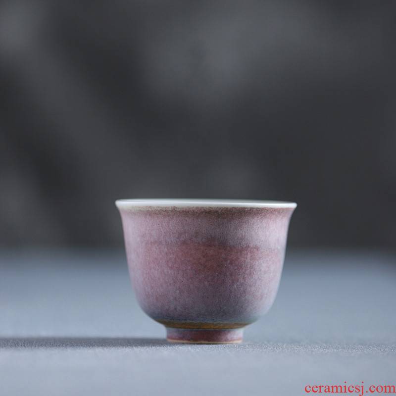 Poly real view jingdezhen undressed ore creek red glaze craft masters cup pu - erh tea bowl