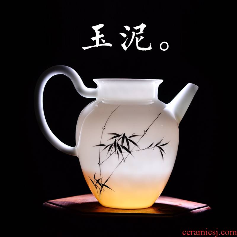 24 is hand - made of jingdezhen ceramic fair keller of tea and a cup of tea sea points fair cup of jade mud kung fu tea set