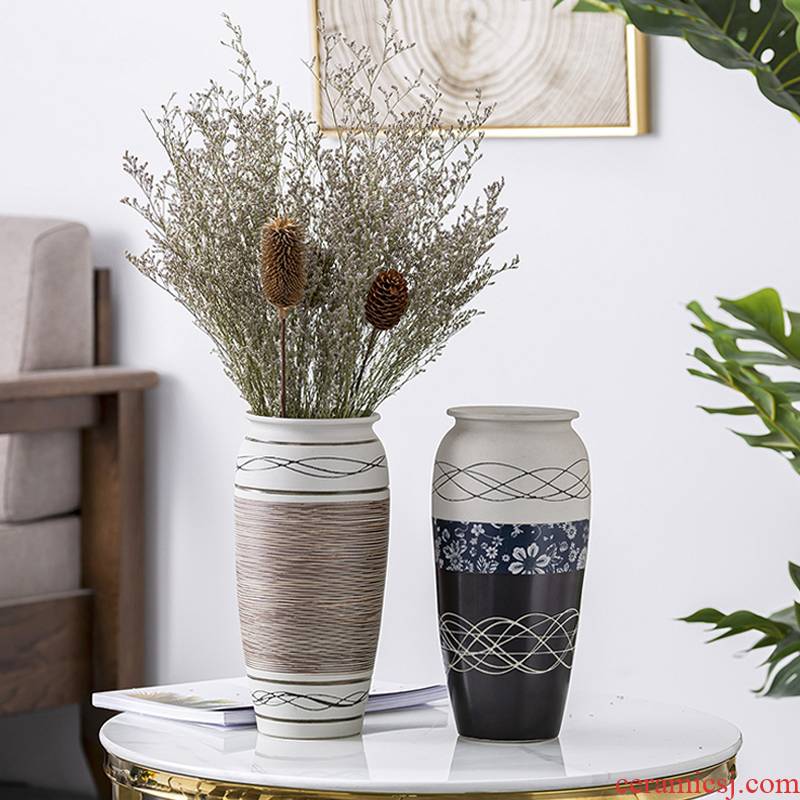I and contracted dried flower vases, flower arranging furnishing articles sitting room adornment boreal Europe style creative ceramic decoration water raise a flower pot