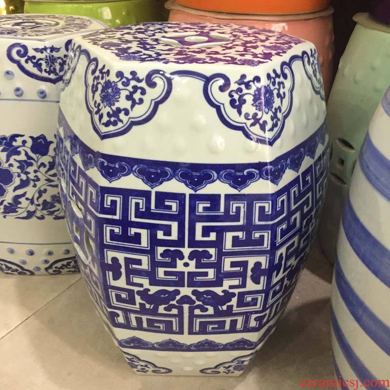 Jingdezhen porcelain 48 cm high porcelain who hand - made classic antique blue - and - white porcelain who cooler who