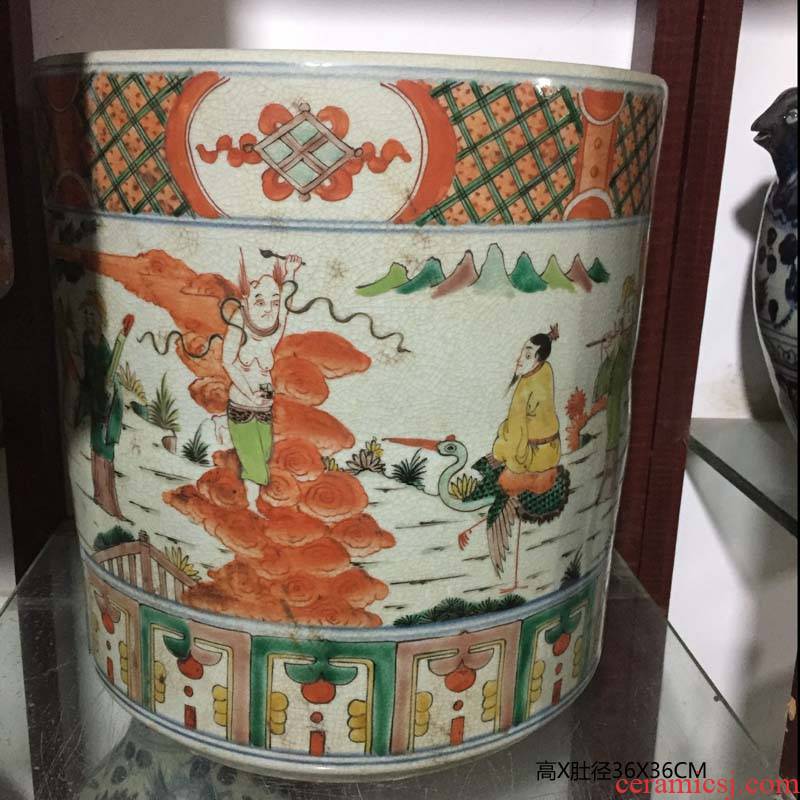 Jingdezhen archaize wanli colorful China do old China dragon porcelain Jingdezhen archaize crack colorful characters