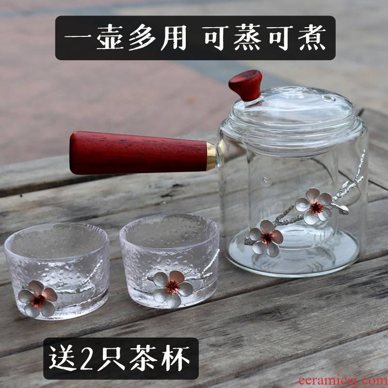 High temperature resistant glass steam boiling tea kettle electric TaoLu steam mercifully tea teapot tea firing boil water