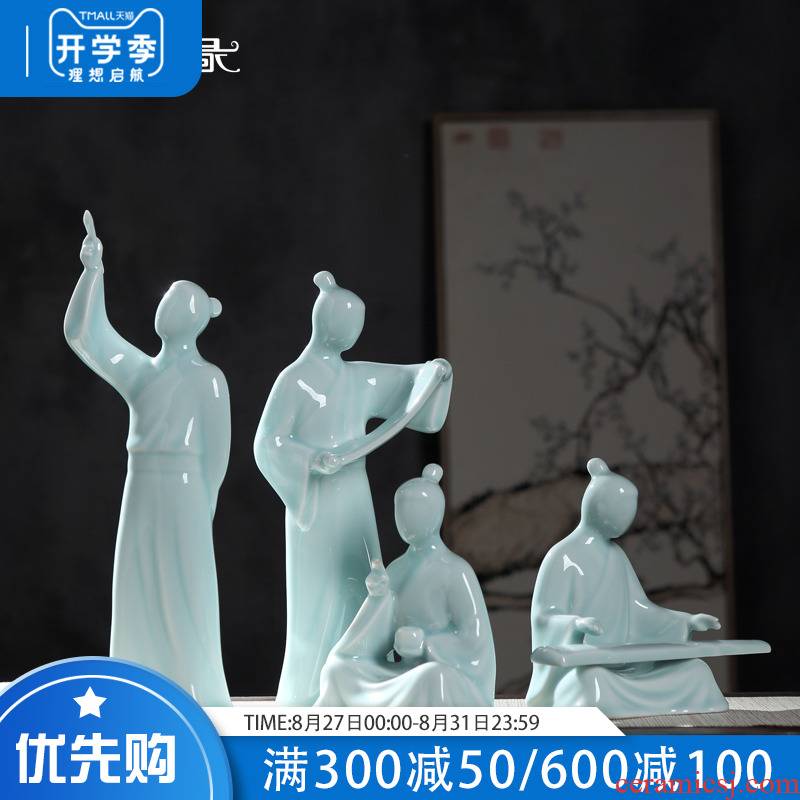 Jingdezhen creative zen furnishing articles of the new Chinese style household soft adornment office sitting room porch furnishing articles of handicraft
