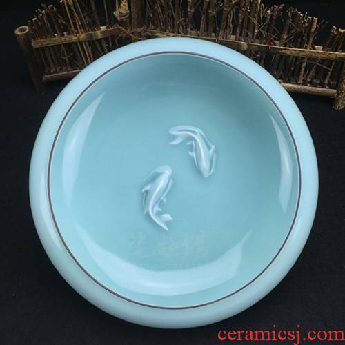 Longquan celadon porcelain tea wash your kung fu tea tea accessories large brush, writing brush washer cup four treasures of the study of calligraphy