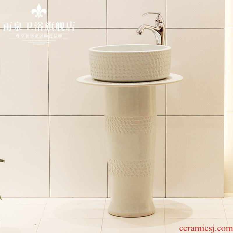 Jingdezhen ceramic column basin bathroom sinks the basin that wash a face water basin sink art balcony sink