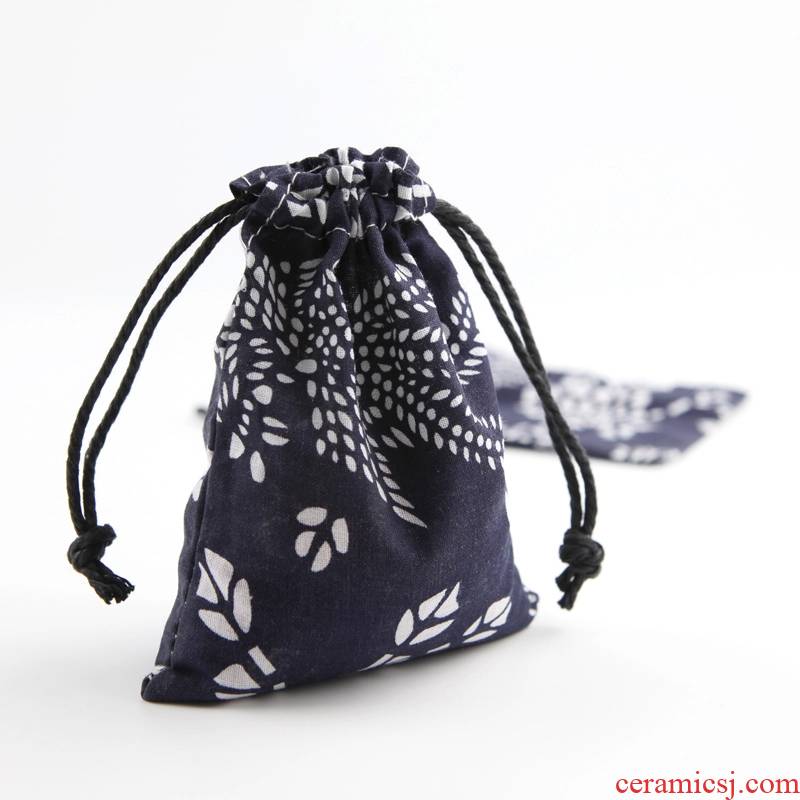 QingGe ceramic jewelry bags national features blue bag design random delivery market. I source