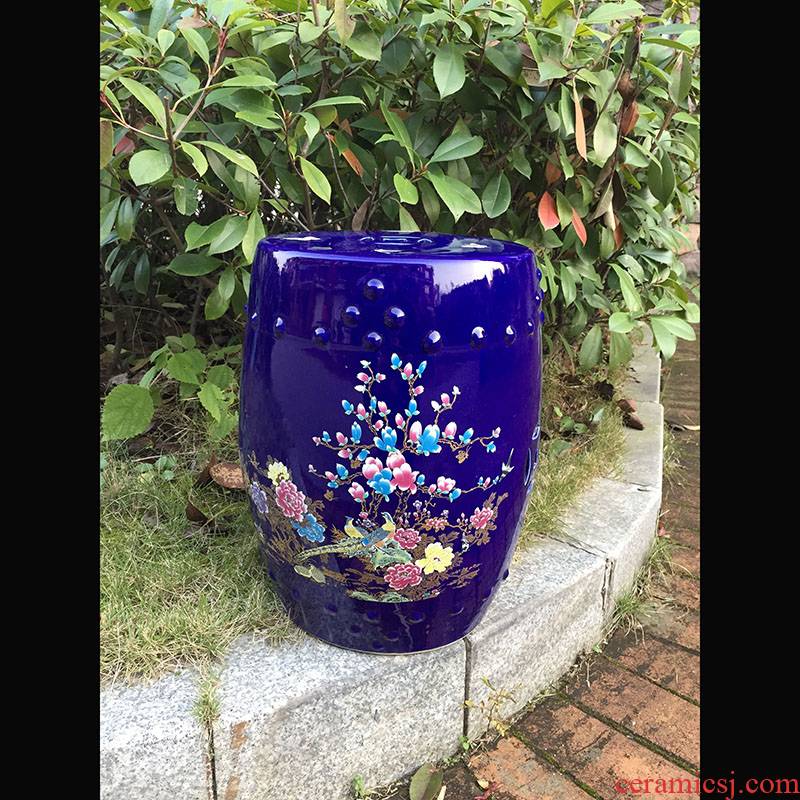 Jingdezhen classical high - grade simple flower blue porcelain who ji blue classic ceramic porcelain who