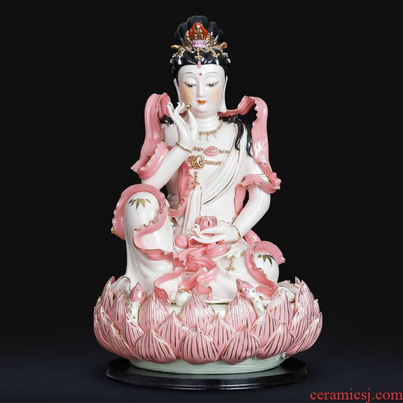 Hong xuan jingdezhen ceramics household home furnishing articles to the south China sea guanyin Buddha lotus avalokitesvara