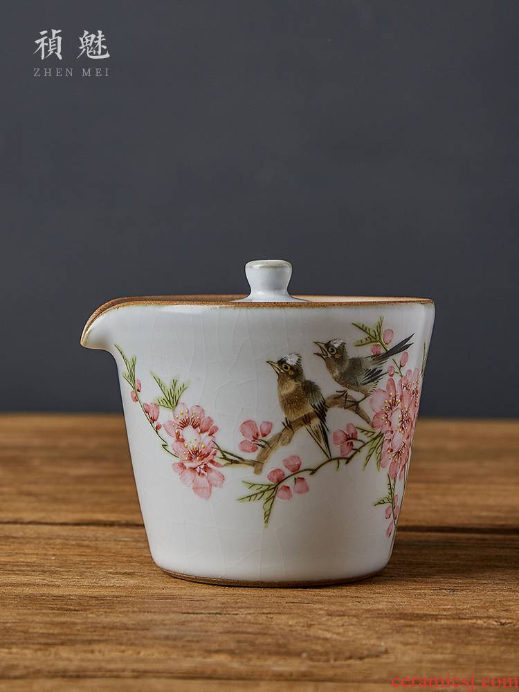 Shot incarnate your up hand - made slicing tureen hand grasp kung fu tea pot of jingdezhen ceramics filter to crack a cup of tea to use