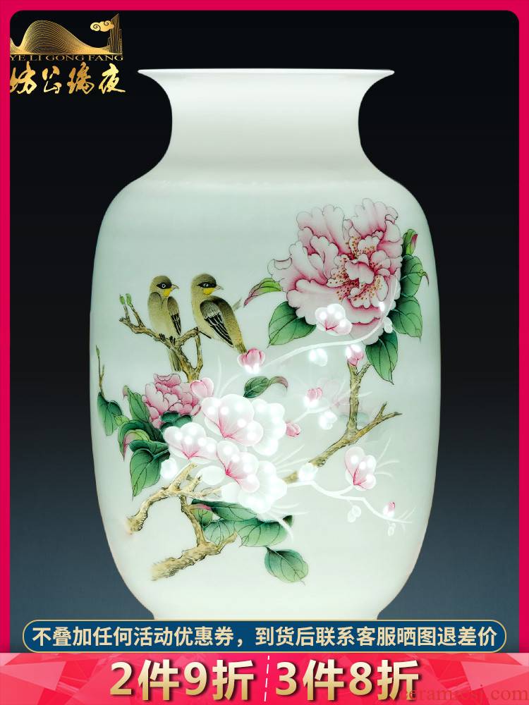 Jingdezhen ceramics hand - made blooming flowers, vases, flower arrangement, archaize process decoration of Chinese style household furnishing articles