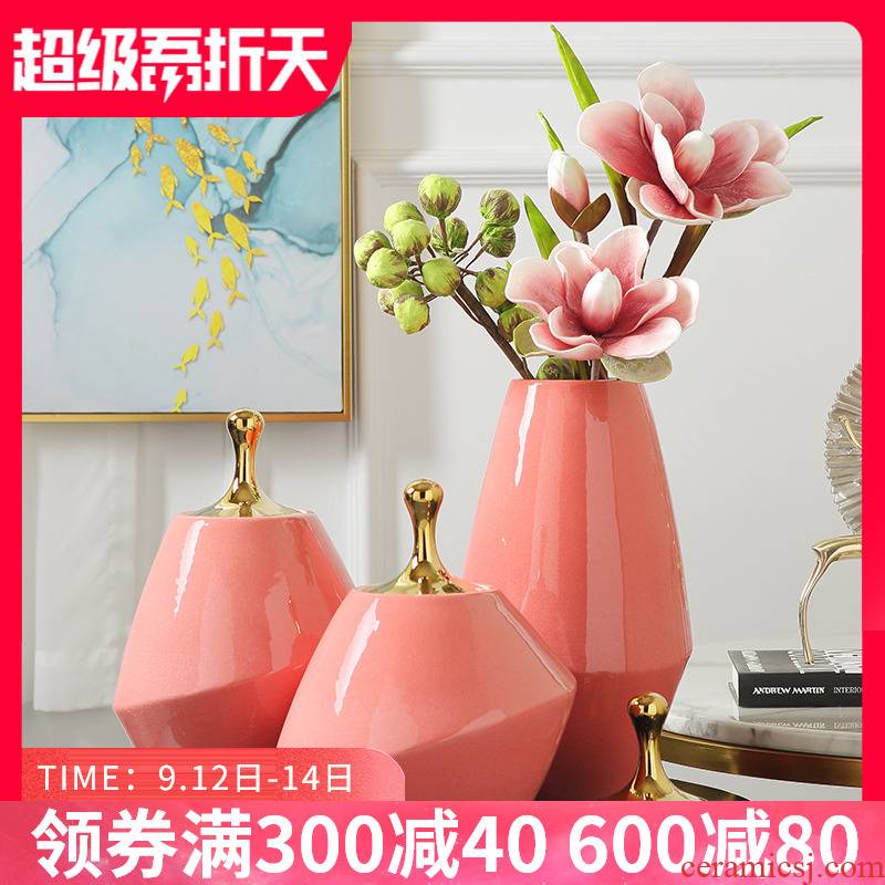 Jingdezhen ceramic vase furnishing articles Nordic I and contracted sitting room TV ark, porch decoration creative household act the role ofing is tasted