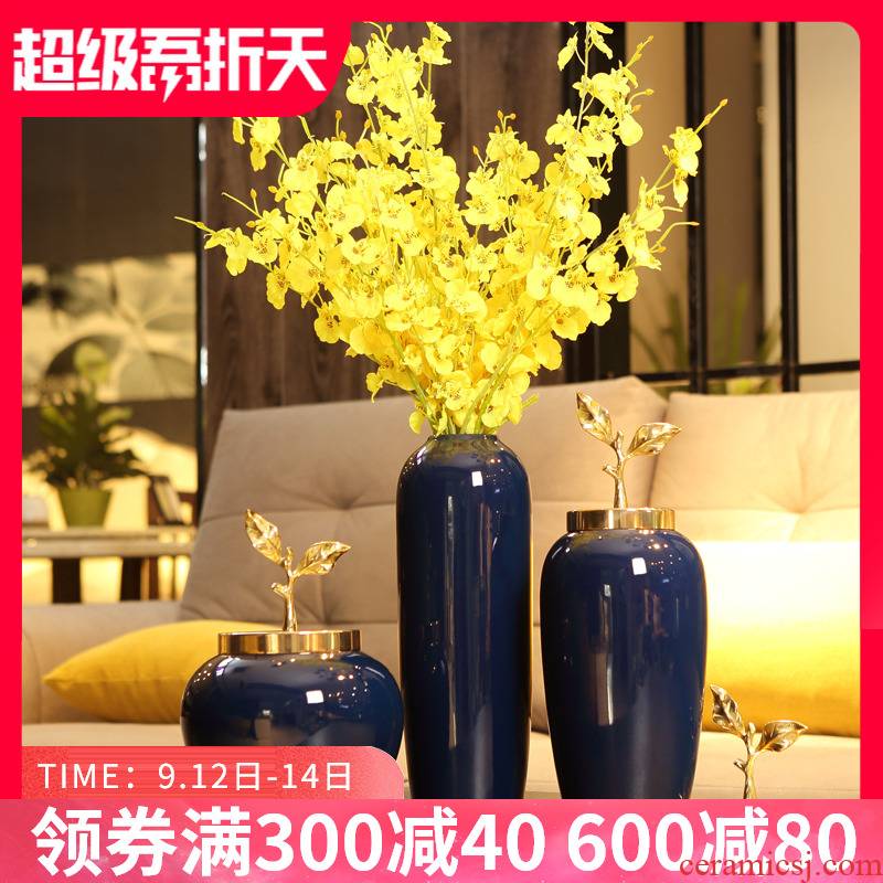 JingDeXin town of Chinese ceramic vase wine TV ark, place of the sitting room, dining - room flower arranging porcelain home decoration