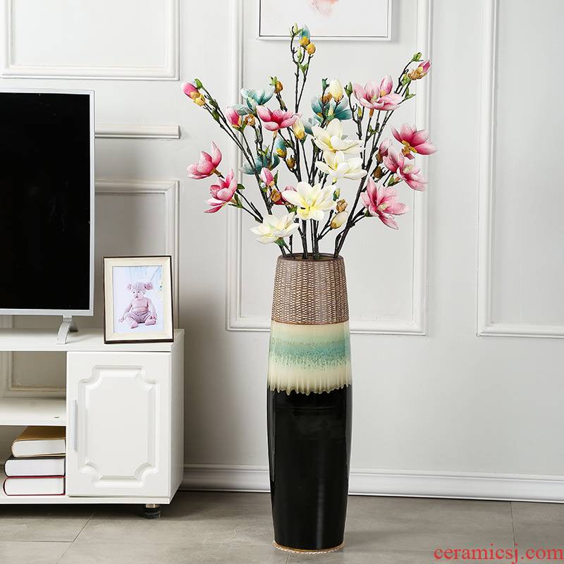 Jingdezhen ceramic vase landing gagarin 】 【 large decorative creative high decorative furnishing articles of modern living room