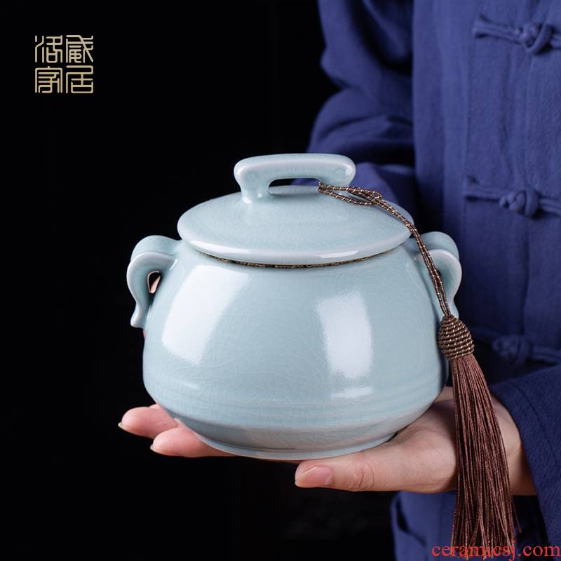 Your up caddy fixings portable sealed as cans of jingdezhen kung fu tea set household ceramic tea pot of tea warehouse size box