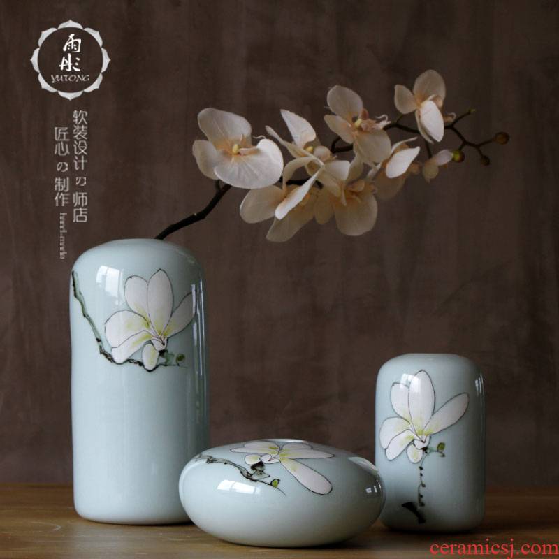 Jingdezhen modern Chinese hand - made ceramic vase lily between example household act the role ofing is tasted decorative porcelain furnishing articles