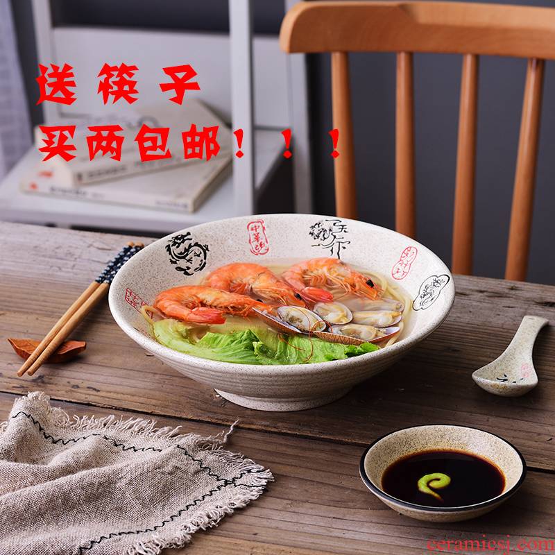 Ltd. bowl of ramen hat to Chinese creative features small ceramic bowl chongqing special lanzhou noodles bowl of noodles to restore ancient ways