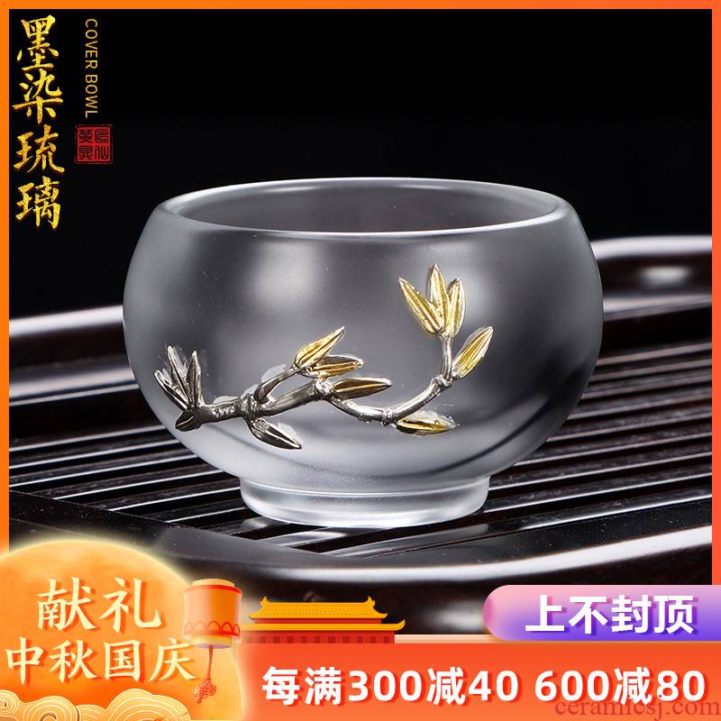 Artisan fairy an inset jades jade colored glaze porcelain teacup creative move household kung fu tea cups transparent cup single cup small master