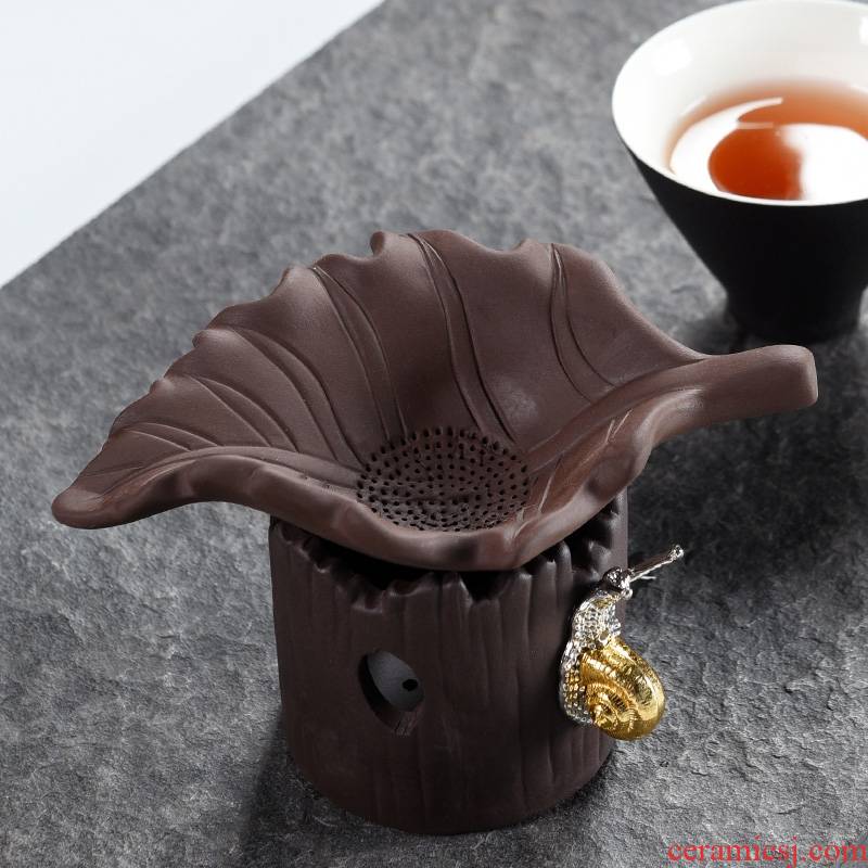 Qiao mu violet arenaceous) tea leaves filter the creative move of tea tea tea strainer filter net teapot