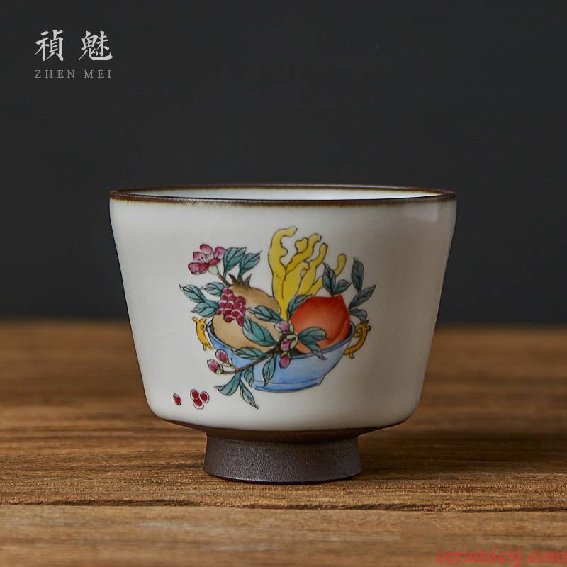 Shot incarnate your up hand - made jingdezhen ceramic cups kung fu tea set sample tea cup cup single CPU slicing can be a master