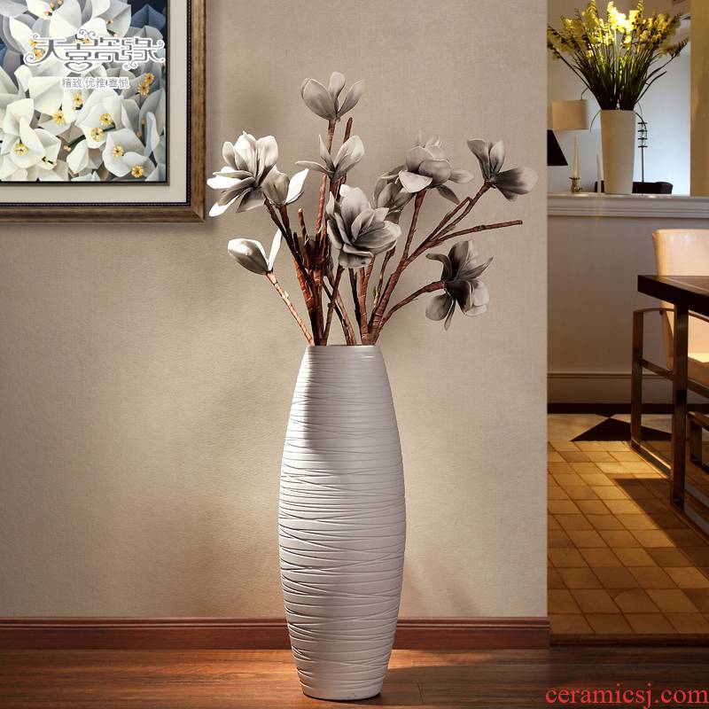 I and contracted ceramics of large dried flower vases, flower arranging device furnishing articles sitting room TV cabinet window decoration decoration