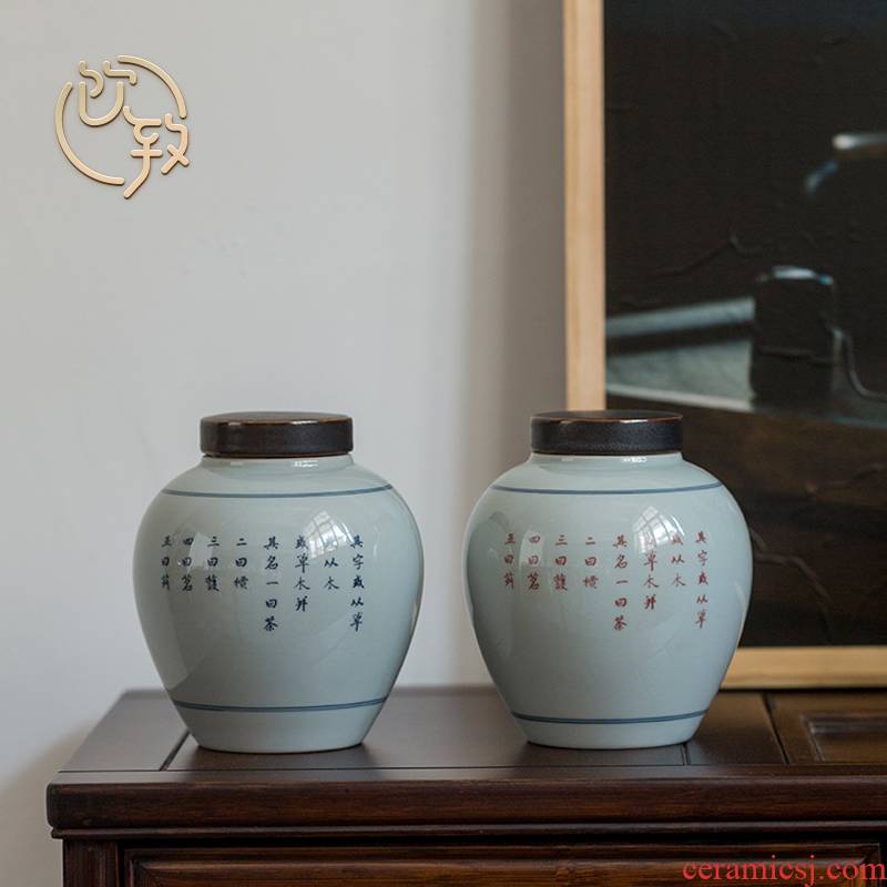 Ultimately responds to large antique ceramic tea pot Chinese save POTS sealed tank storage POTS pu 'er tea POTS awake