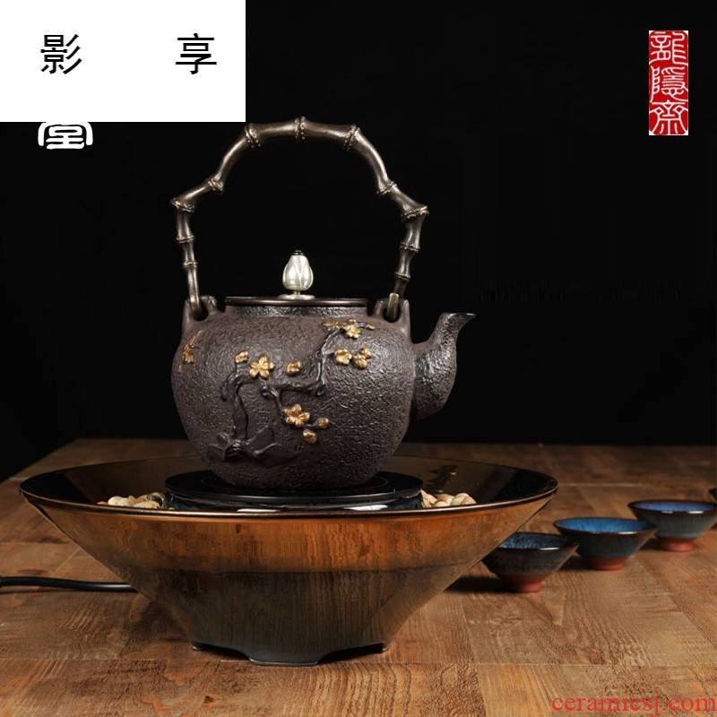 Shadow enjoy Long Yin lent electric TaoLu tea stove household.mute silver iron pot of boiled tea pot of boiling water furnace LST