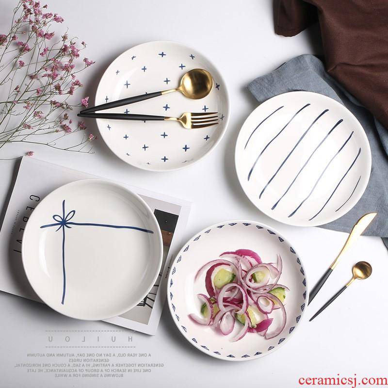The kitchen ceramic FanPan household ceramic plate hotel food dish soup plate bowl dish dish gifts customized manufacturer
