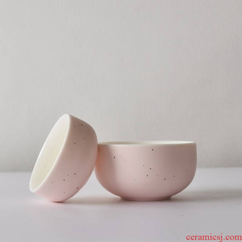 Japanese cherry blossom put pink lady sample tea cup ceramic masters cup personal kung fu tea cups to suit individual, lovely