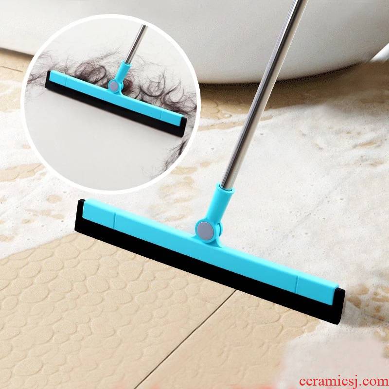 Scene satisfied toilet child to shave is magic broom push wipers silicone mop the floor glass ceramic tile