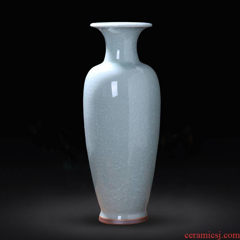 Jingdezhen ceramics vase furnishing articles sitting room flower arranging Chinese style household large archaize the jun porcelain floor furnishing articles