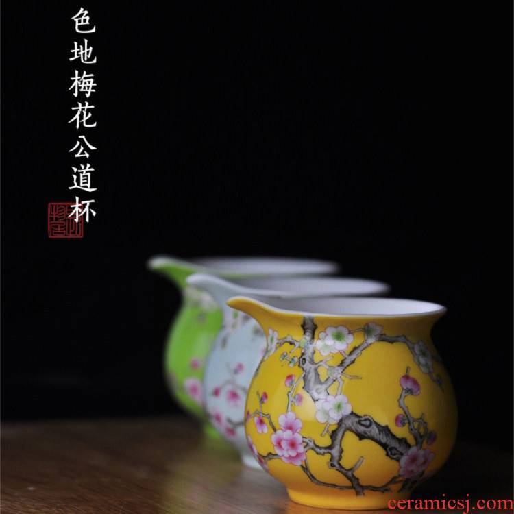 Fair offered home - cooked at taste tea cup and cup points hand - made famille rose porcelain cup of jingdezhen porcelain tea set by hand