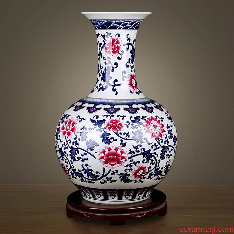 Antique vase of jingdezhen ceramics youligong tangled branches mesa adornment design home sitting room study furnishing articles