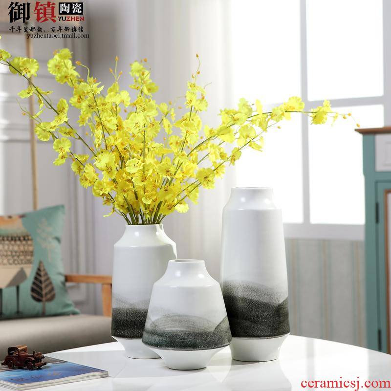 Jingdezhen I and contracted furnishing articles hand - made ceramics new Chinese style household act the role ofing is tasted three - piece wine craft decoration