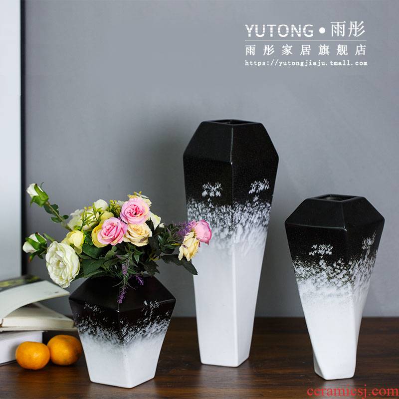New Chinese style furnishing articles ceramic vases, flower arrangement sitting room adornment light much creative contracted wind dried flower vase decoration