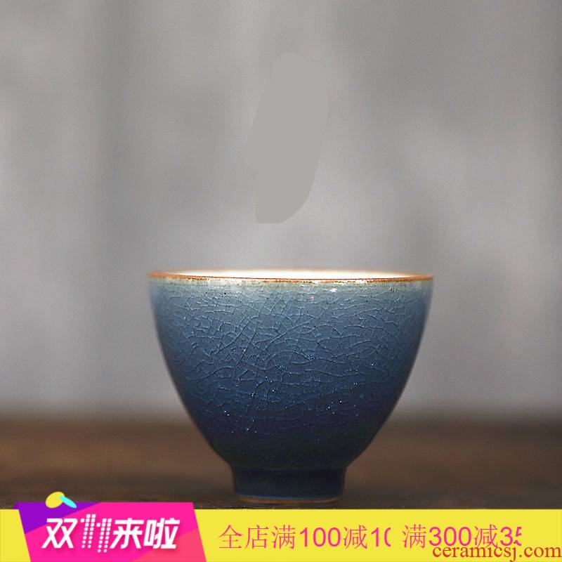 Poly real (view jingdezhen ceramic masters cup by hand open piece of master cup ji the qing special large hat to a cup of tea