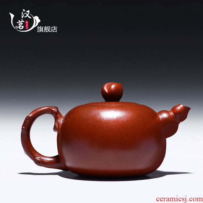 Yixing it pure manual shadow enjoy 】 【 famous ore the qing cement Buddha pot teapot tea tea set