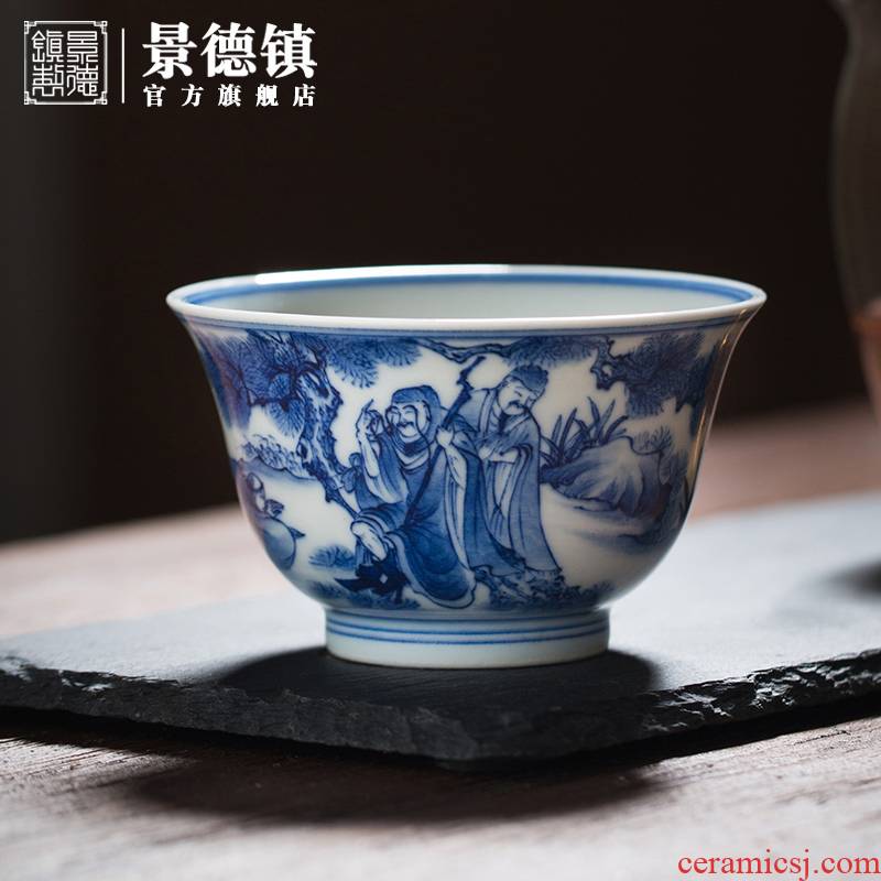 Jingdezhen flagship store figure from master master cup single cup tea masters cup sample tea cup tea cup classic characters