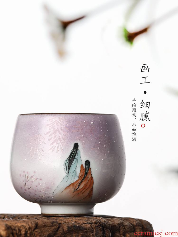 Jingdezhen your up kung fu masters cup checking ceramic cups sample tea cup tea cup hand - made ancient characters