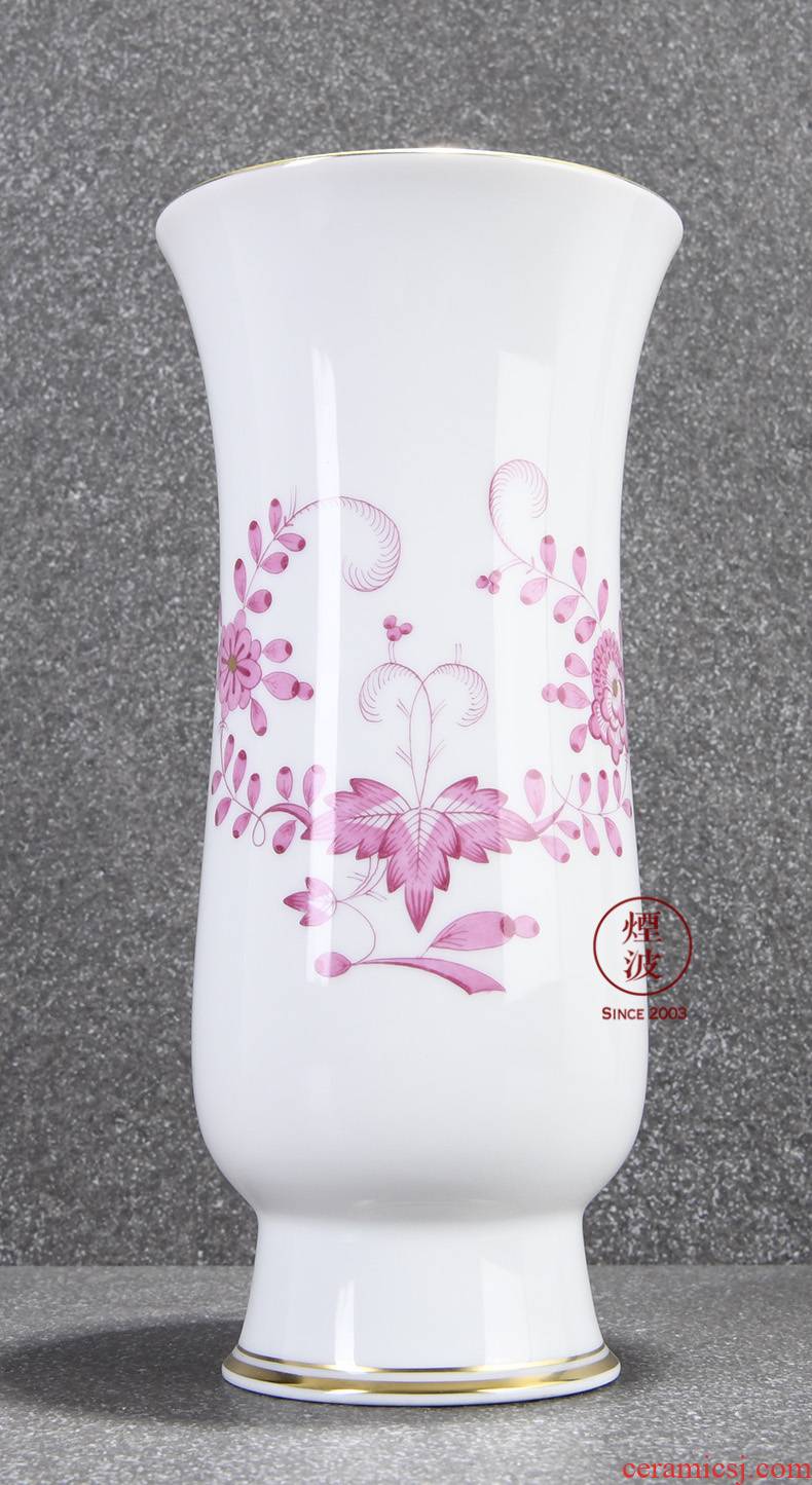 Germany mason mason meisen new clipping porcelain powder India flower vase home furnishing articles 170 mm