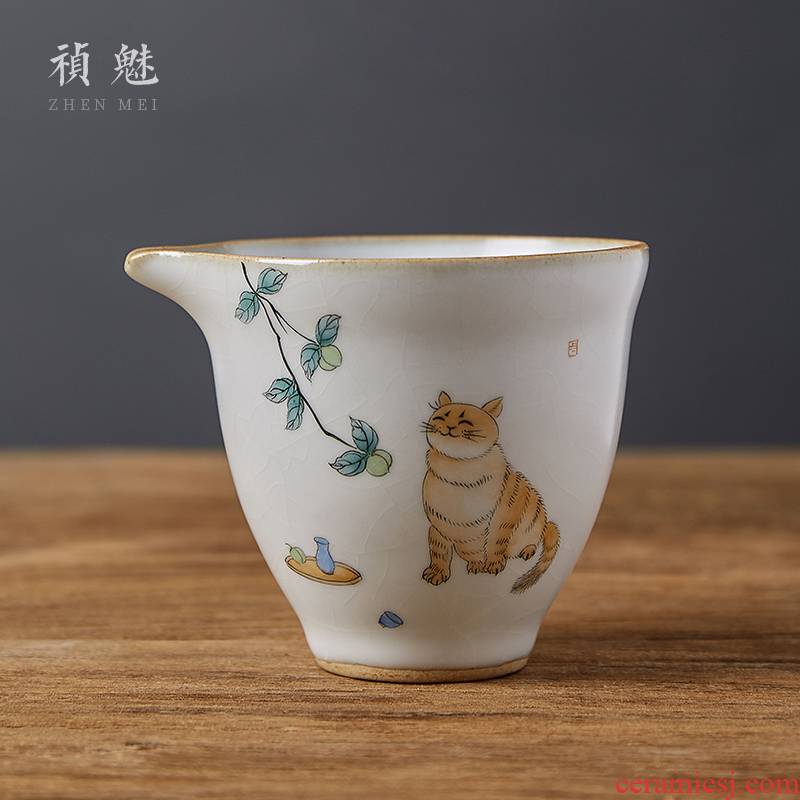 Shot incarnate all hand your up cat jingdezhen ceramic fair keller kung fu tea tea sea points of tea, tea accessories