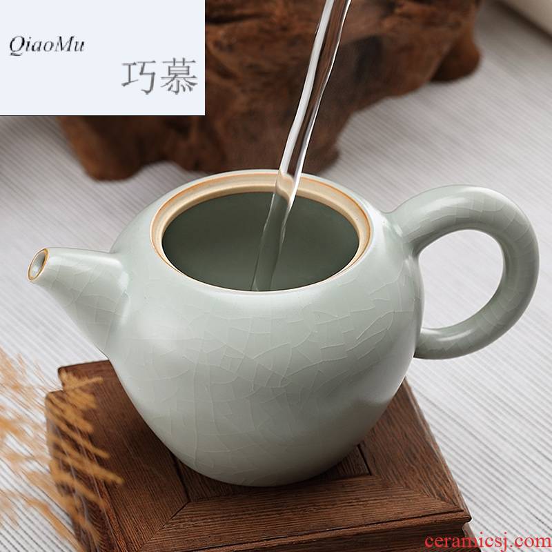 Qiao mu Taiwan FengZi your up little teapot teacup household ceramic tea set sea kung fu tea set filter the teapot