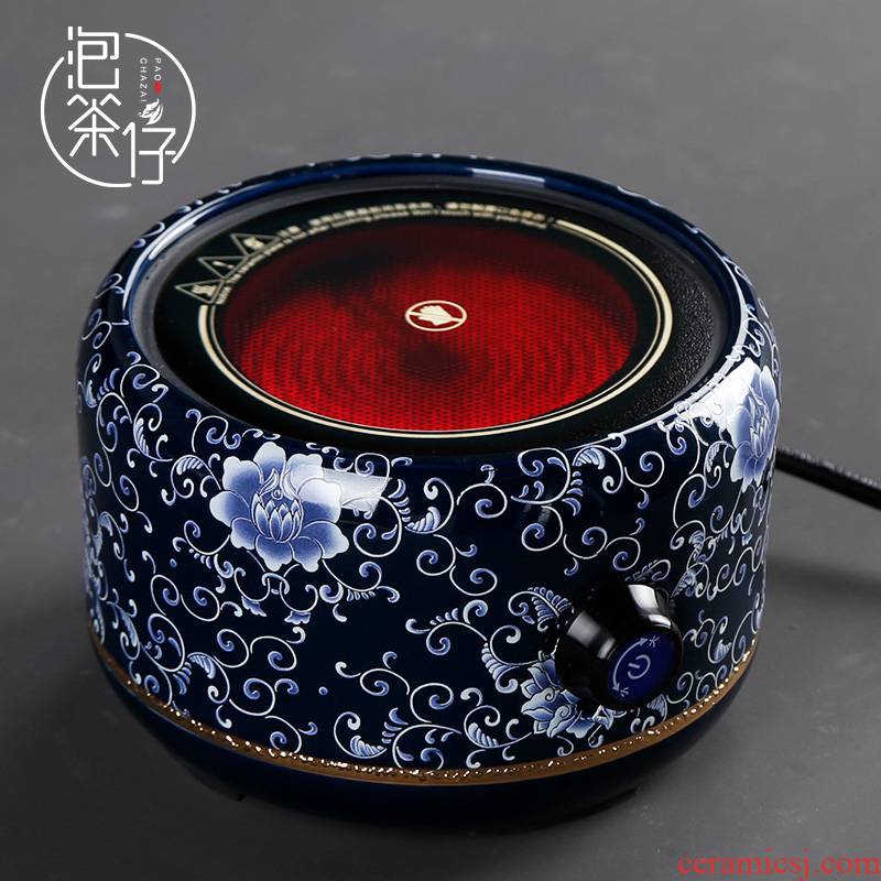 Ceramic blue.mute pu - erh tea, black tea boiled the electric TaoLu boiled tea, the tea stove side glass teapot tea steamer