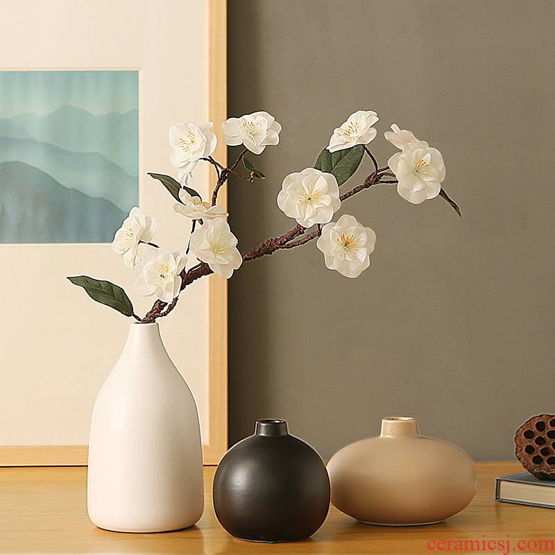 Jingdezhen ceramic vase simulation dried flower arranging flowers adornment Chinese style is I and contracted household living room table furnishing articles