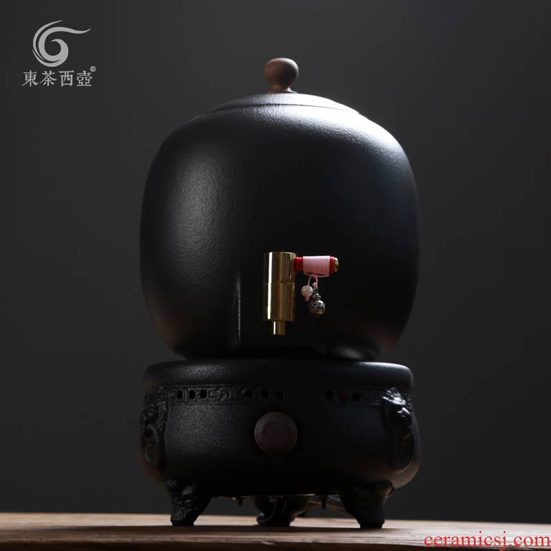 Shadow enjoy warm tea stove high - capacity puer tea boiled tea exchanger with the ceramics electric cylinder DCXH TaoLu temperature POTS of black suit