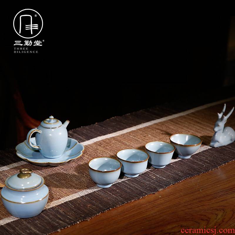 The three frequently your up kung fu tea set of jingdezhen ceramic pot of tea set gift box of The packed TZS208 The imperial concubine