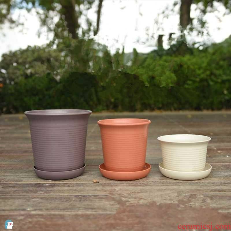 Northern Europe more than other meat flowerpot imitation ceramic plastic special offer a clearance size thickening potted tray