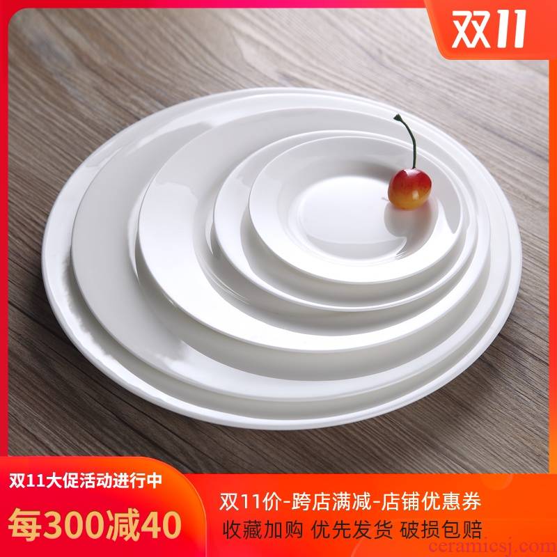 Ipads China porcelain tableware plate dish plate of jingdezhen ceramic hotel pure cold dish dish plates plate