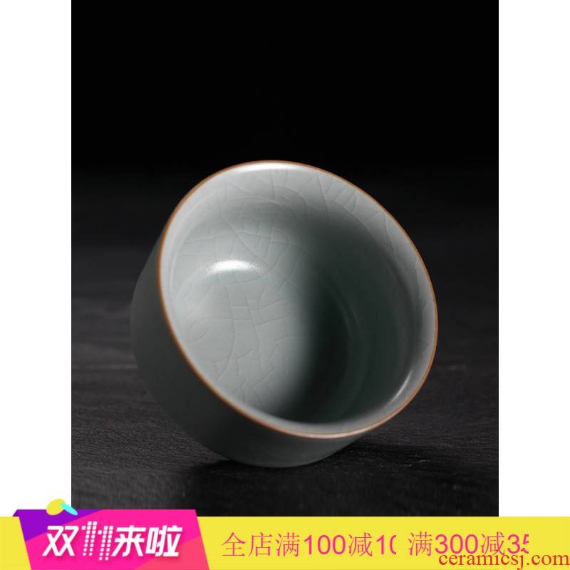. Poly real boutique scene. Your up tea sets jingdezhen ceramic large master cup single CPU open cups can raise kunfu tea